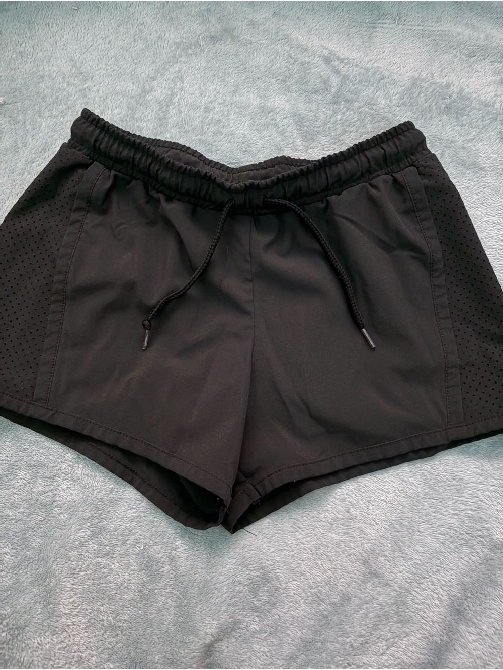 MTA Sport Black Kids Athletic Drawstring Shorts